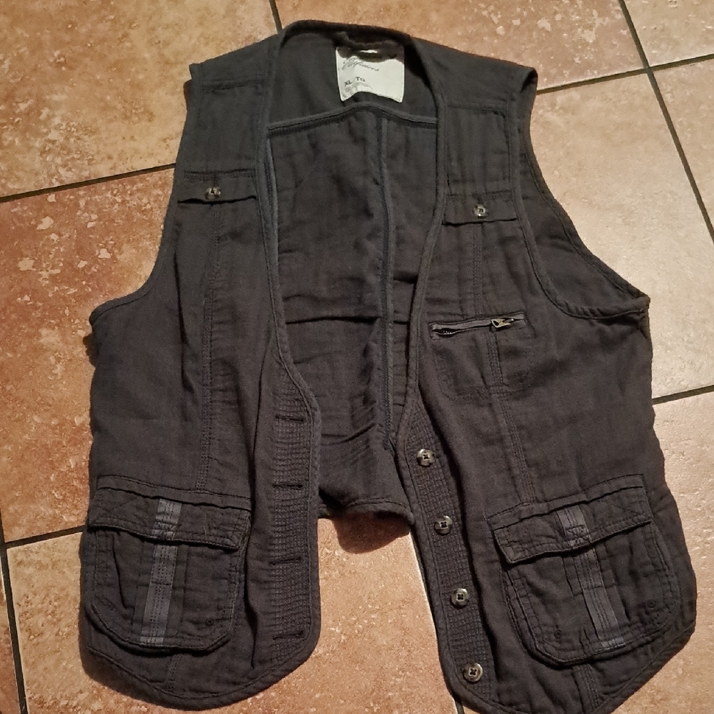 American Eagle Outfitters Gray Utility Vest